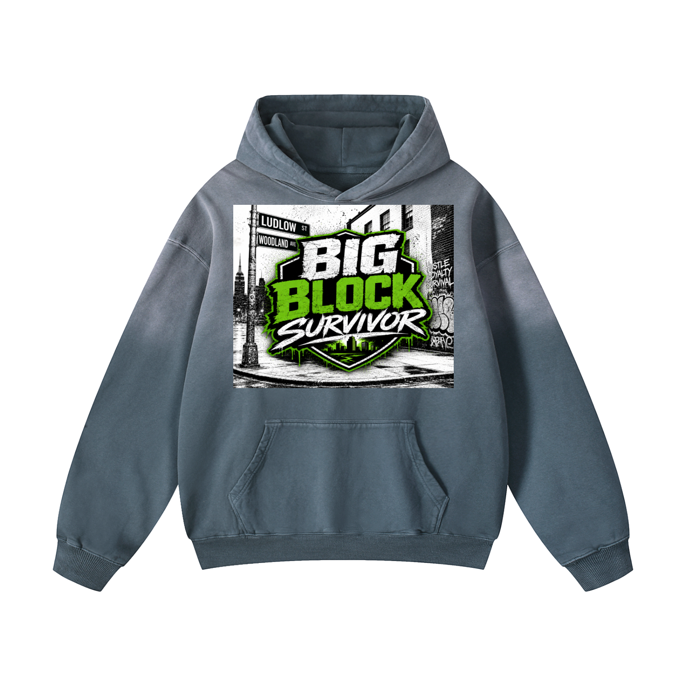 BBS Heavyweight Sunfade Oversized Hoodie