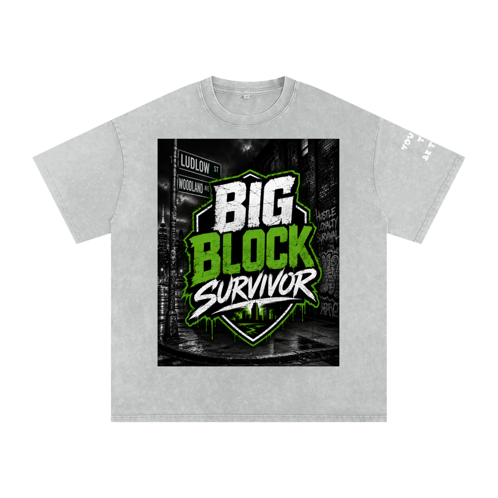 BBS Snow Washed Oversized Cotton T-Shirt