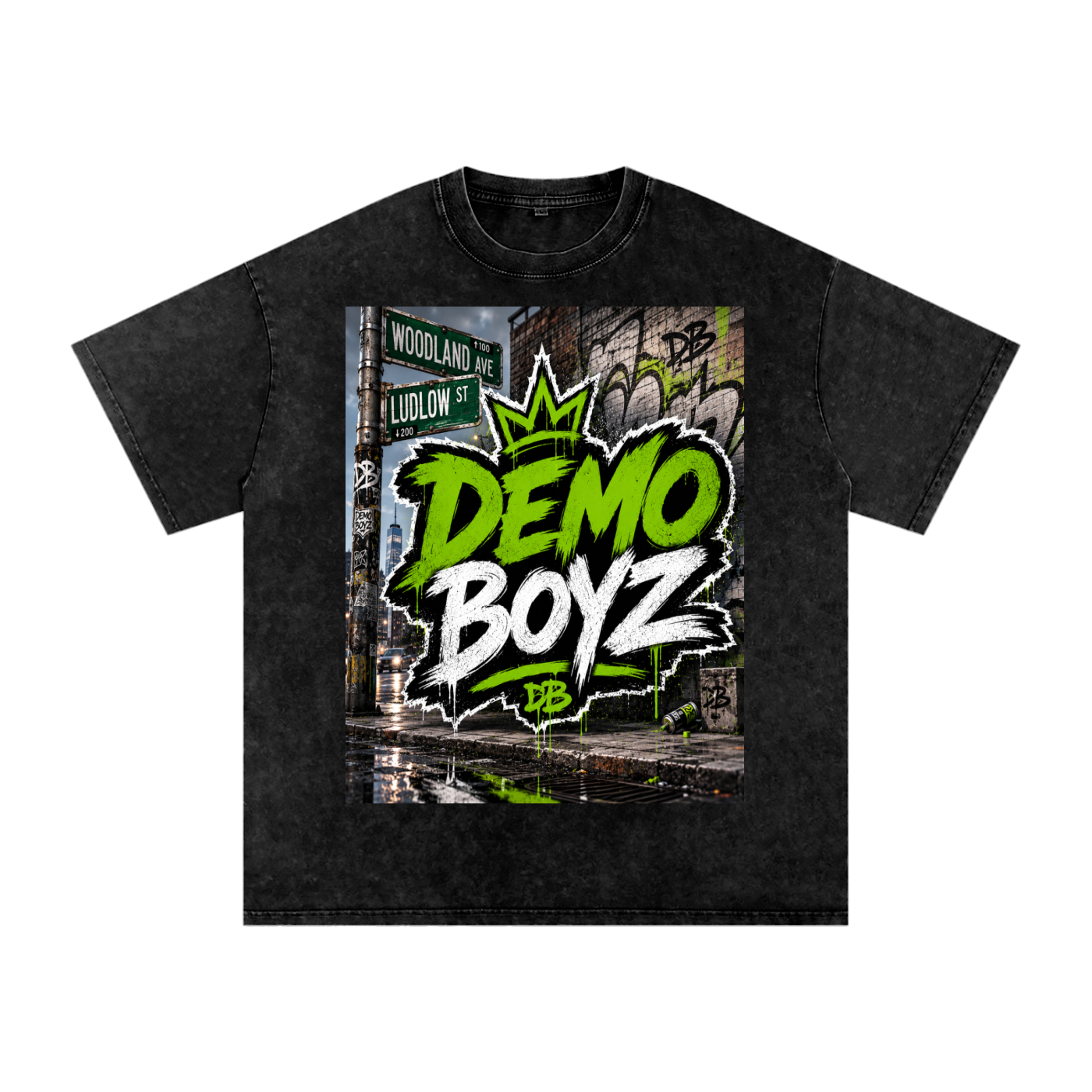 DB Snow Washed Oversized Cotton T-Shirt
