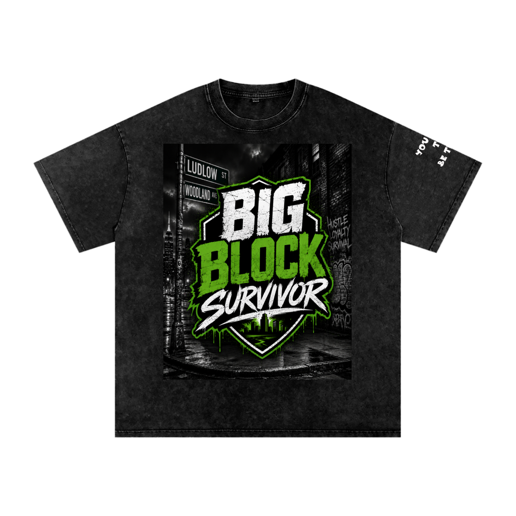 BBS Snow Washed Oversized Cotton T-Shirt