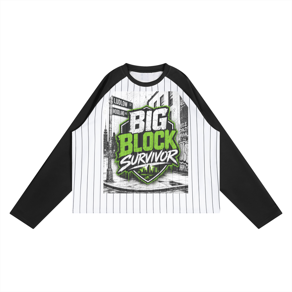 BBS Unisex Striped Raglan Long Sleeve T-Shirt